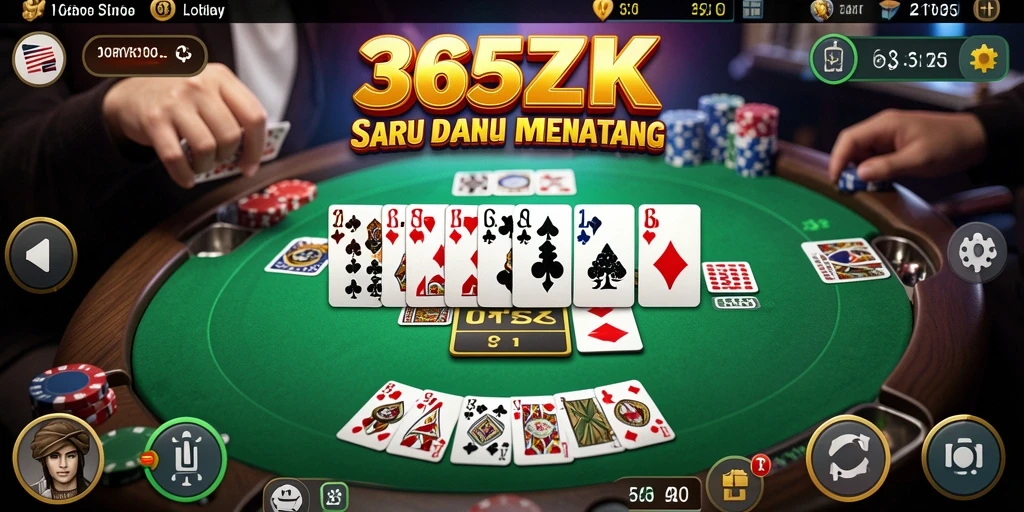 Tampilan gameplay menarik dari 365ZK dengan aksi domino seru.