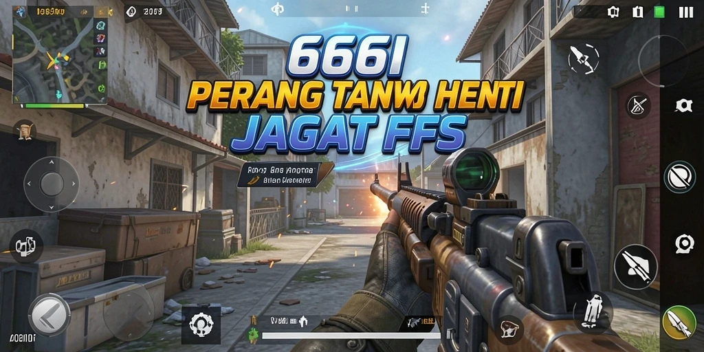 Tampilan gameplay mendebarkan dari 666I dengan aksi tembak-menembak.