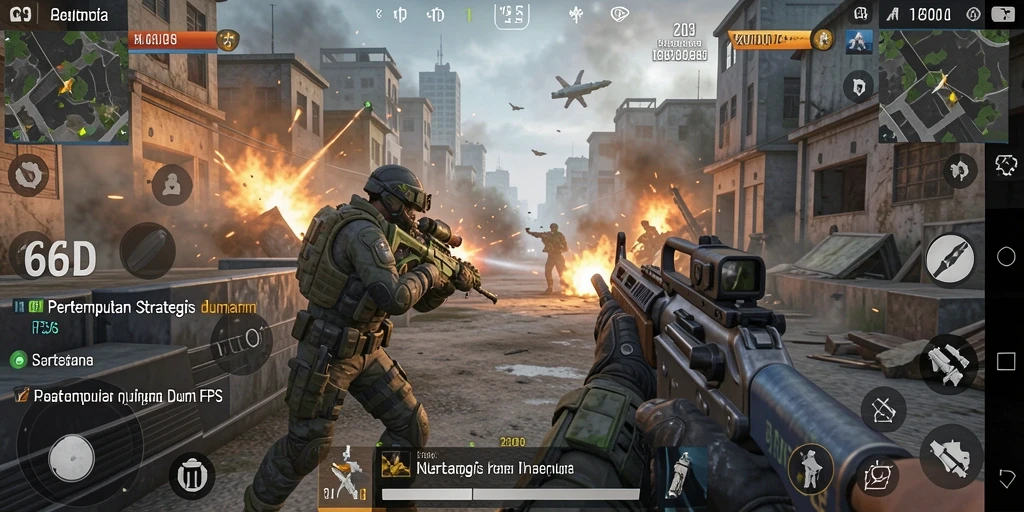Tampilan gameplay seru dan mendebarkan dari 66D.