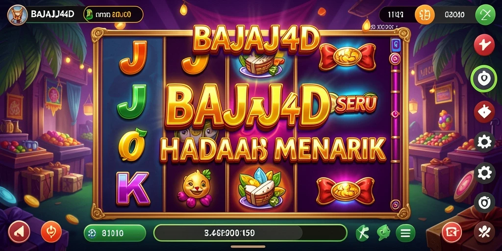 Tampilan gameplay slot BAJAJ4D yang menarik dan penuh warna.