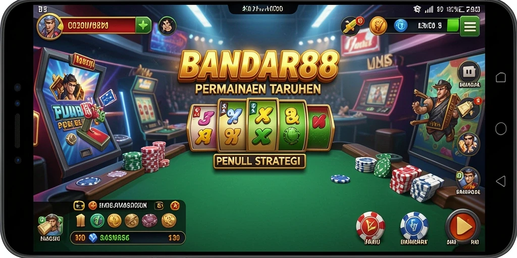 Tangkapan layar gameplay BANDAR88 yang menunjukkan suasana taruhan yang mendebarkan.