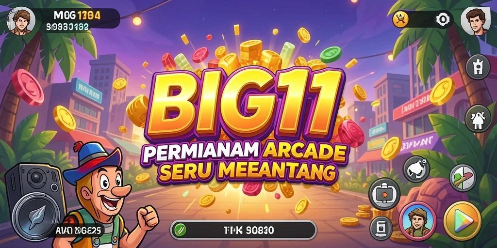 Tampilan gameplay seru dari BIG11 di dunia Arcade.