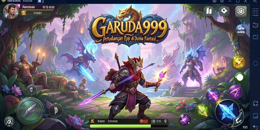 Screenshot GARUDA999 menampilkan pertarungan epik dengan grafik yang memukau.