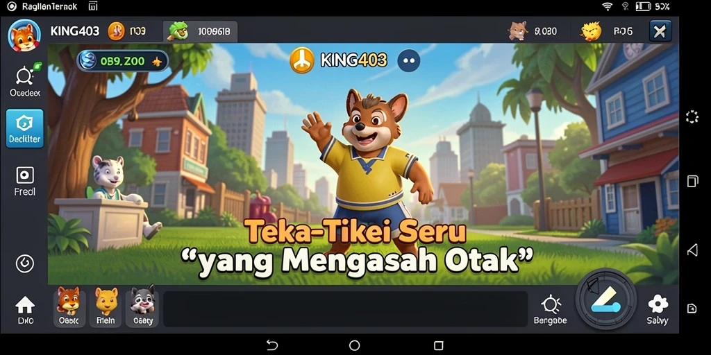 Tampilan gameplay KING403 dengan berbagai teka-teki menantang.