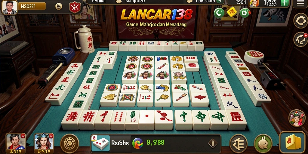 Screenshot utama LANCAR138 yang menampilkan gameplay Mahjong yang seru.
