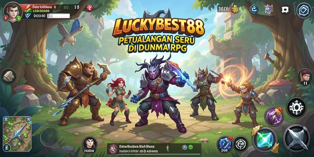 Screenshot LUCKYBEST88 menampilkan aksi seru dalam petualangan RPG.