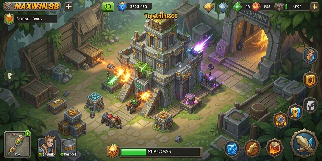 Gameplay Tower Defense yang mendebarkan di MAXWIN88.