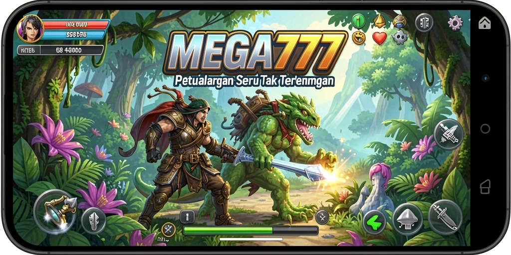 Tampilan gameplay seru dan mendebarkan di MEGA777.