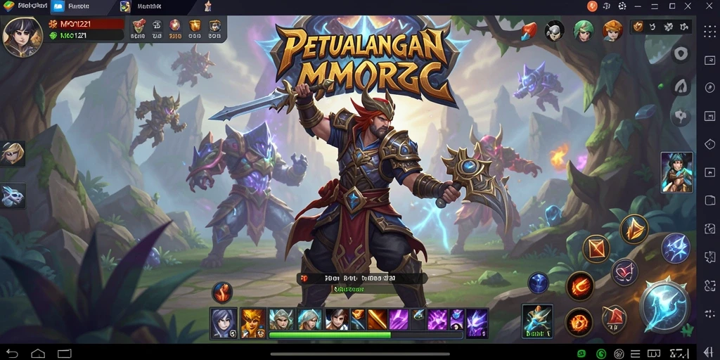 Tampilan gameplay yang mendebarkan dalam MPO1221 dengan pertarungan epik.