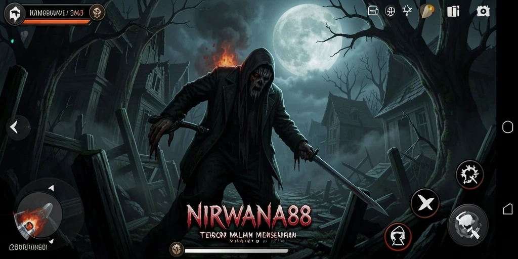 Gameplay menakutkan dalam NIRWANA88 dengan atmosfer horror yang mencekam.