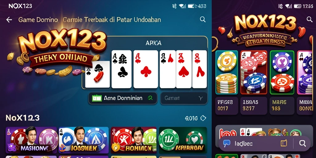 Screenshot gameplay Domino NOX123 yang menarik dan seru.