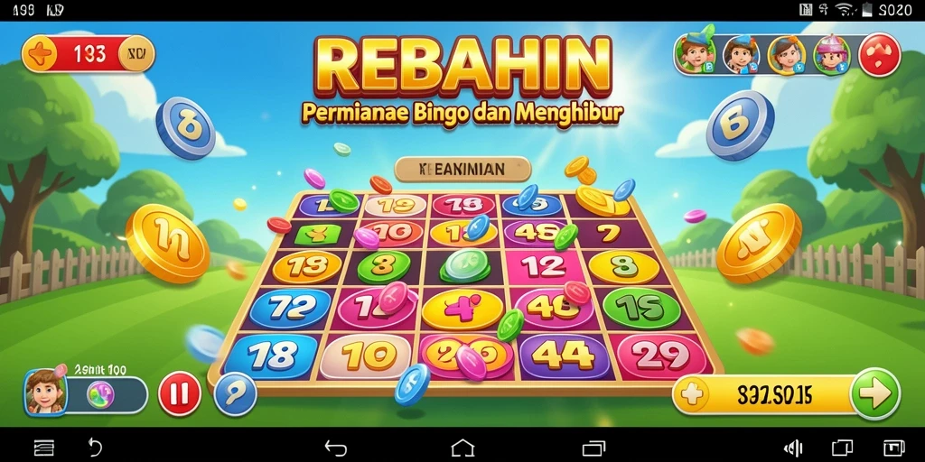 Screenshot gameplay REBAHIN yang menampilkan keseruan permainan Bingo.