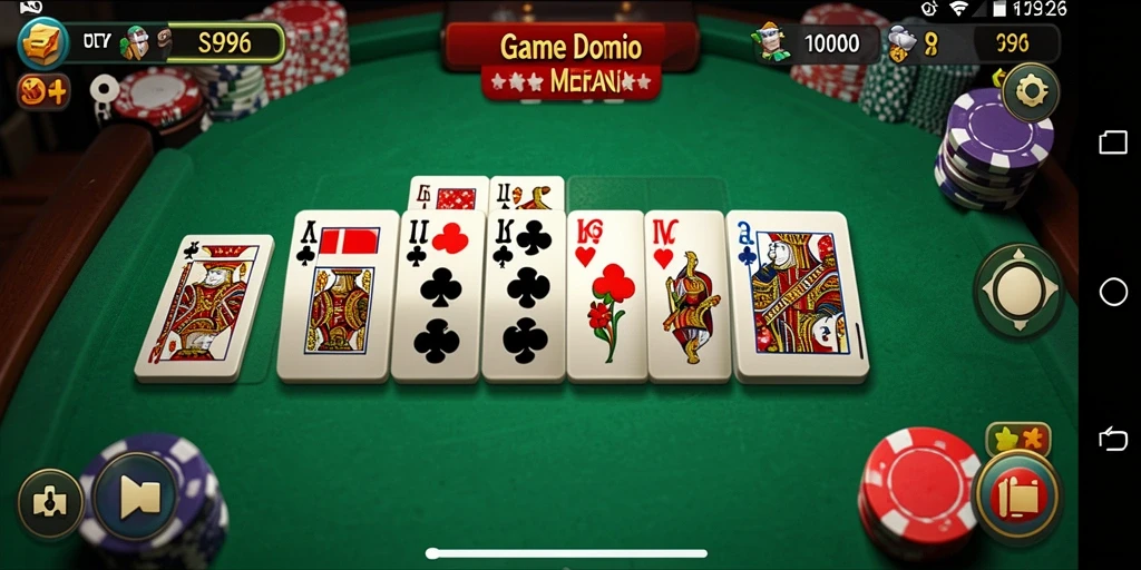 Screenshot gameplay SR996 yang menunjukkan aksi seru permainan Domino.
