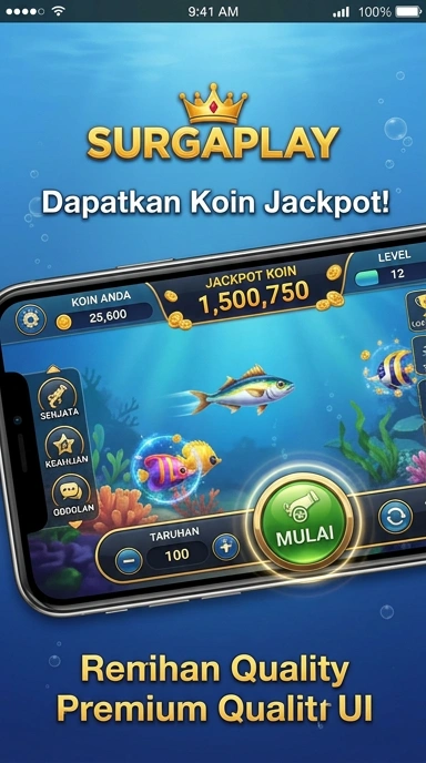 Tampilan antarmuka pengguna surgaplay yang ramah dan intuitif.